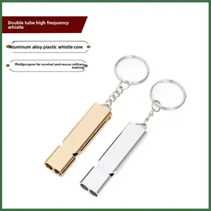 Outdoor whistle treble double hole whistle, sports training, wild life-saving supplies, wilderness survival edc equipment