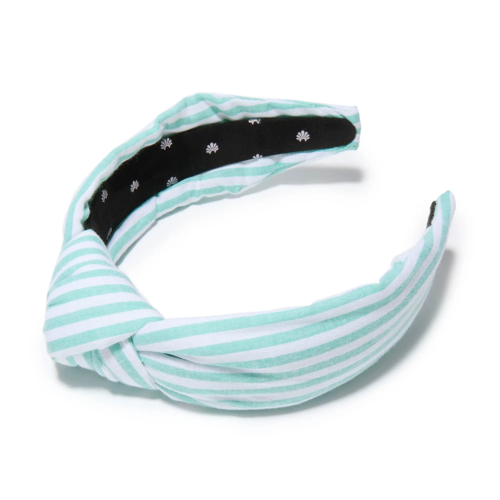 SEAFOAM KNOTTED CABANA STRIPE HEADBAND