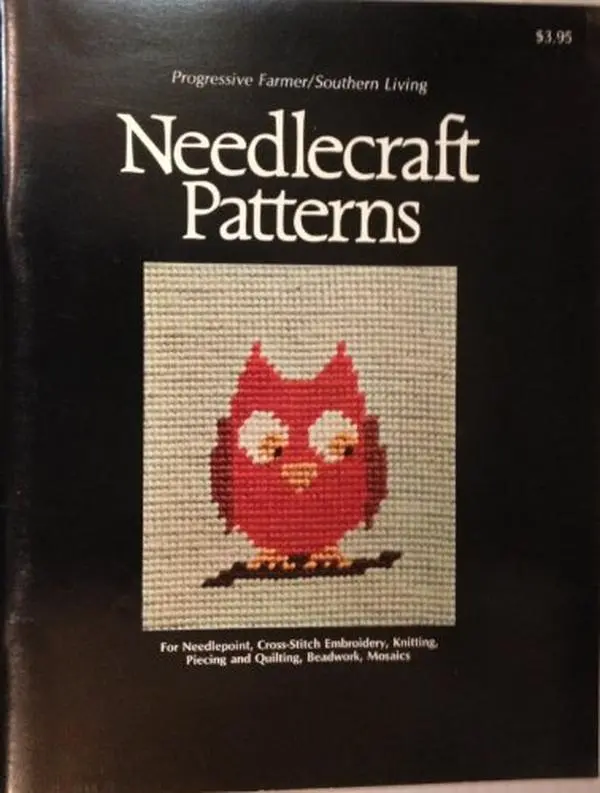 Used Hard Cover Needlecraft Patterns Book by Adalee Winter - For Needlepoint, Cross-Stitch Embroidery, Knitting, Piecing, Quilting, Beadwork, Mosaics - 1970 Edition, 0.6 lbs, English, for Craft Enthusiasts