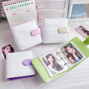 Mini Candy Color Kpop Photo Album 3 Inch Album Photocard Holder Idol Binder Photo Card Holder Book Picture Protector