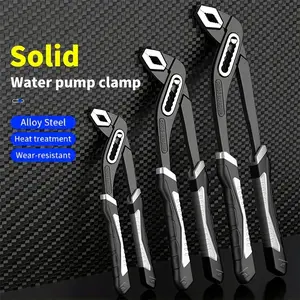Heavy-Duty Adjustable Water Pump Clamp Wrench - 8-12 in Multifunctional Car Tool with Expanded Opening, Quick-Adjust Mechanism, Suitable for Plumbing, Automotive Repair, All-Season Professional Installation Tool for DIY Enthusiasts, Car Tools summerwins