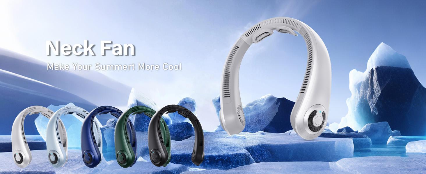 BEYYON Ergonomic Bladeless Neck Fan with Neck Support, 5-Speed Rechargeable, 15H Long Lasting, Ultra Quiet Rechargeable Cooling Fan for Travel, Outdoor, Hot Flashes, Golf, Office BEYYON Ergonomic Bladeless Neck Fan with Neck Support, 5-Speed Rechargeable, 15H Long Lasting, Ultra Quiet Rechargeable Cooling Fan for Travel, Outdoor, Hot Flashes, Golf, Office