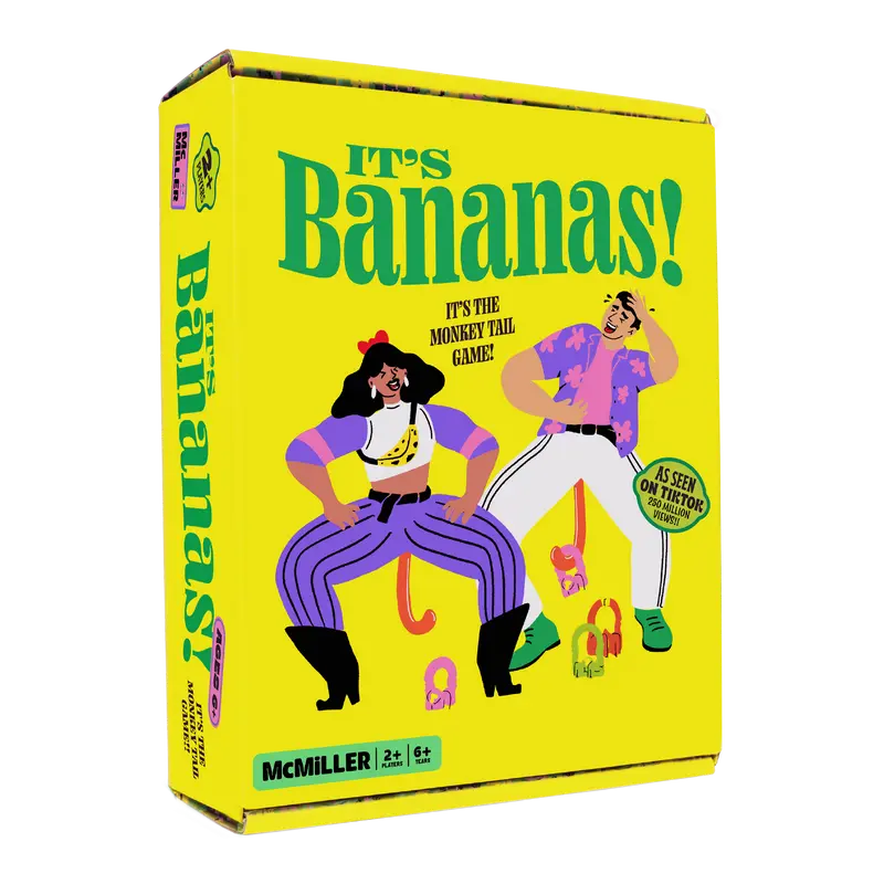 McMiller It's Bananas! Monkey Tail Party Game for Friends and Family