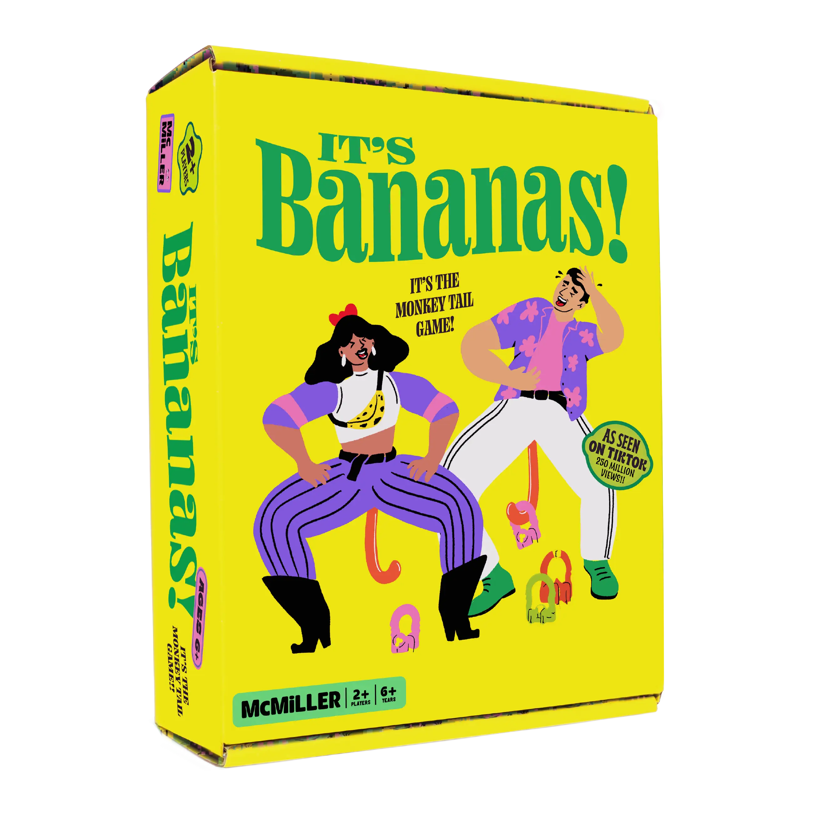 It's Bananas! The Monkey Tail Game - Hilarious Party Game for Kids, Teens and Adults. Family Board Game, Bachelorette Game, Adult Drinking Game, Gag G