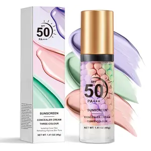 Spf50+ Lightweight Sunscreen SPF Primer for Face, One-Step Makeup Primer, Isolation Cream, Color Correcting Serum, Oil Control & Moisturizing