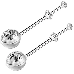 Stainless Steel Dusting Wand for Sugar, Flour and Spices, 2 Counts Powdered Sugar Shaker Duster Sifter, Kitchen Baking Utensils