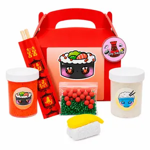 Sushi Slime Kit – DIY Crunchy Slime with Clay & Toppings