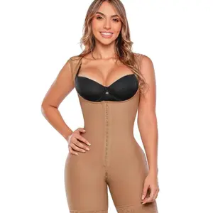 Colombian Full Body Shapewear for Women | Triple Butt Lift | High Compression Tummy Control | Mid-Thigh Shaper Bodysuit Womenswear