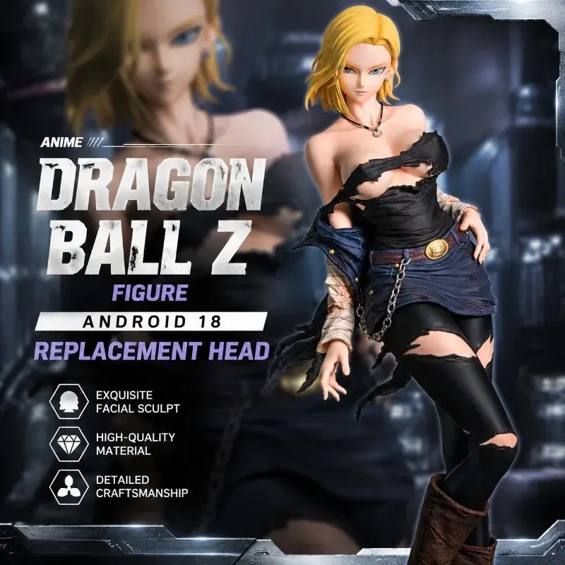 Android 18 Figure — PVC Statue, Collectible Display Piece, Toy Gift, and Display Model