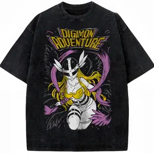 Angewomon Shirt, Digimon Shirt, Anime Shirt, Vintage Tee , Graphic Tee, Unisex Fashion, Full Color, Full Size, For Men, For Women Streetwear Outfits Men Vacation Outfits