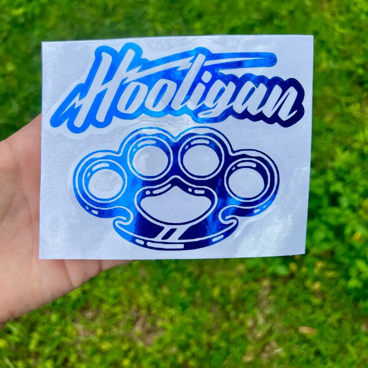 Hooligan Car Window Decal (Multiple Colors and Sizes) Chrome’s and Glossy!