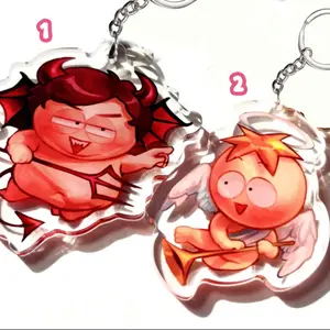 2” Butters Cartman Angel Devil Keychains Duo Acrylic Set