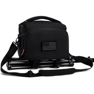 Camera Bags, Small Camera Cases Removable  Adjustable Linin  Hidden Rain Covers Photography Shoulder Bag, Compatible for Nikon, Canon, Sony, 366 Camera  Telescope Cases, Lenses Bag (Black)