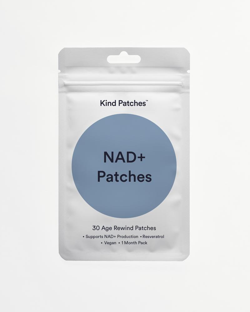 Kind Patches | NAD+ Patches | 30 Age Rewind Patches : supports NAD+ Production,  Resveratrol, Vegan, 1 Month Pack