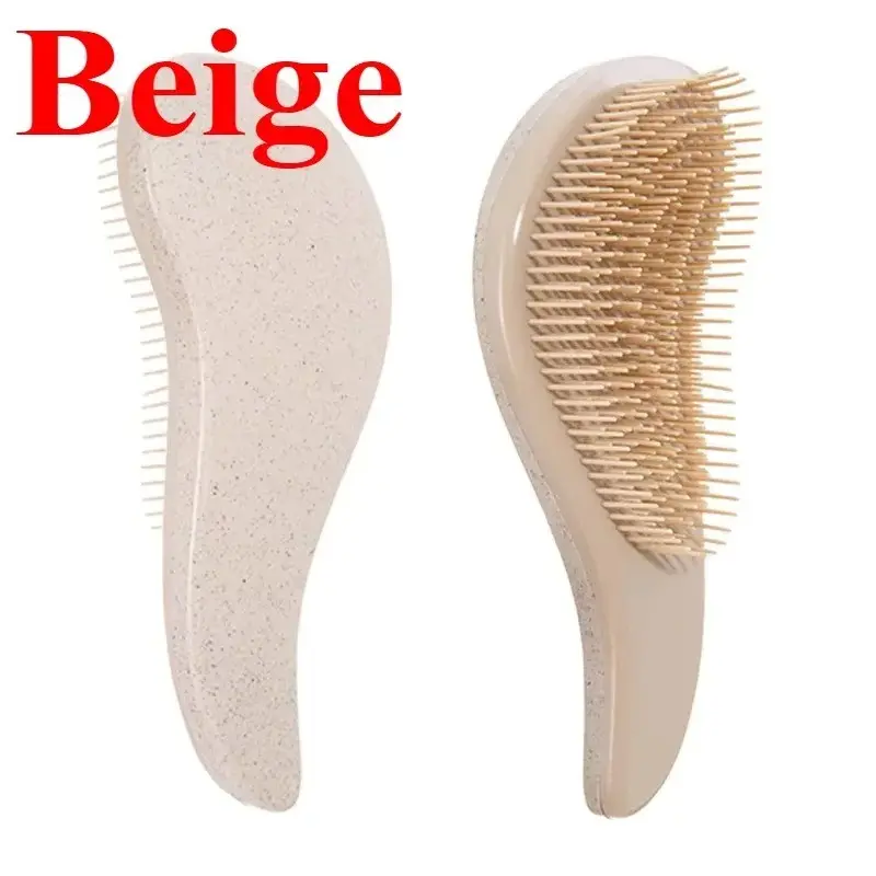 1pc Magic Hair Removal Brush Soft Wheat Straw Scalp Massager Comb Anti-Static Gentle Beauty Brush Salon Hair Styling Tool Detangler Brush