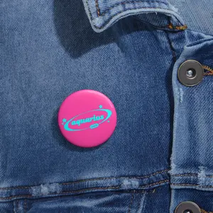 aquarius oddball (cyan) button (hot pink)