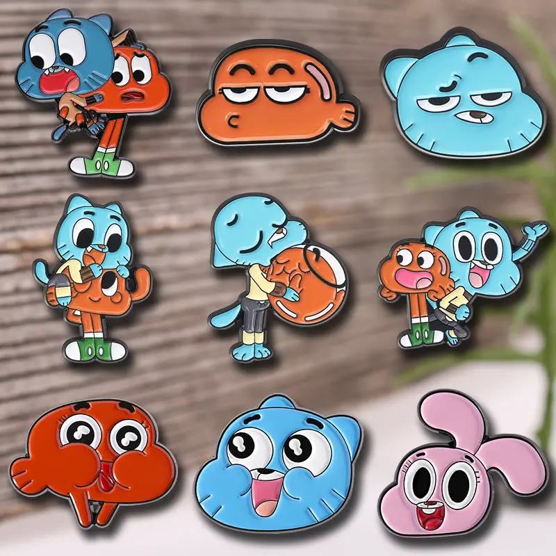 9PCS Cartoon Anime Brooches - Easy-to-Use Fashion Accessory for Decorating Backpacks, Clothing - Auspicious Engagement & Ceremony Gifts for Men, Women, Anime Characters