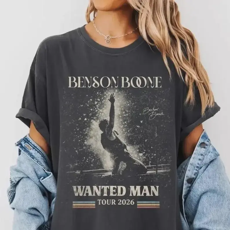 Comfort Colors Vintage Wanted Man Tour 2026 Shirt - Retro Indie Pop Concert Tee, Heavyweight Oversized Music Fan Graphic Top, Live Performance Album Merchandise