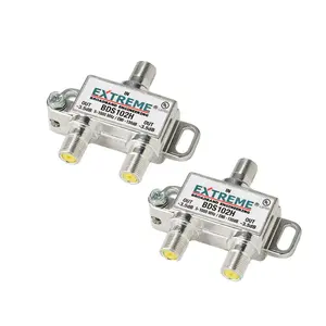 2 Way Extreme/Amphenol 1GHz High Performance Coax Cable Splitter BDS102H 2 Pack