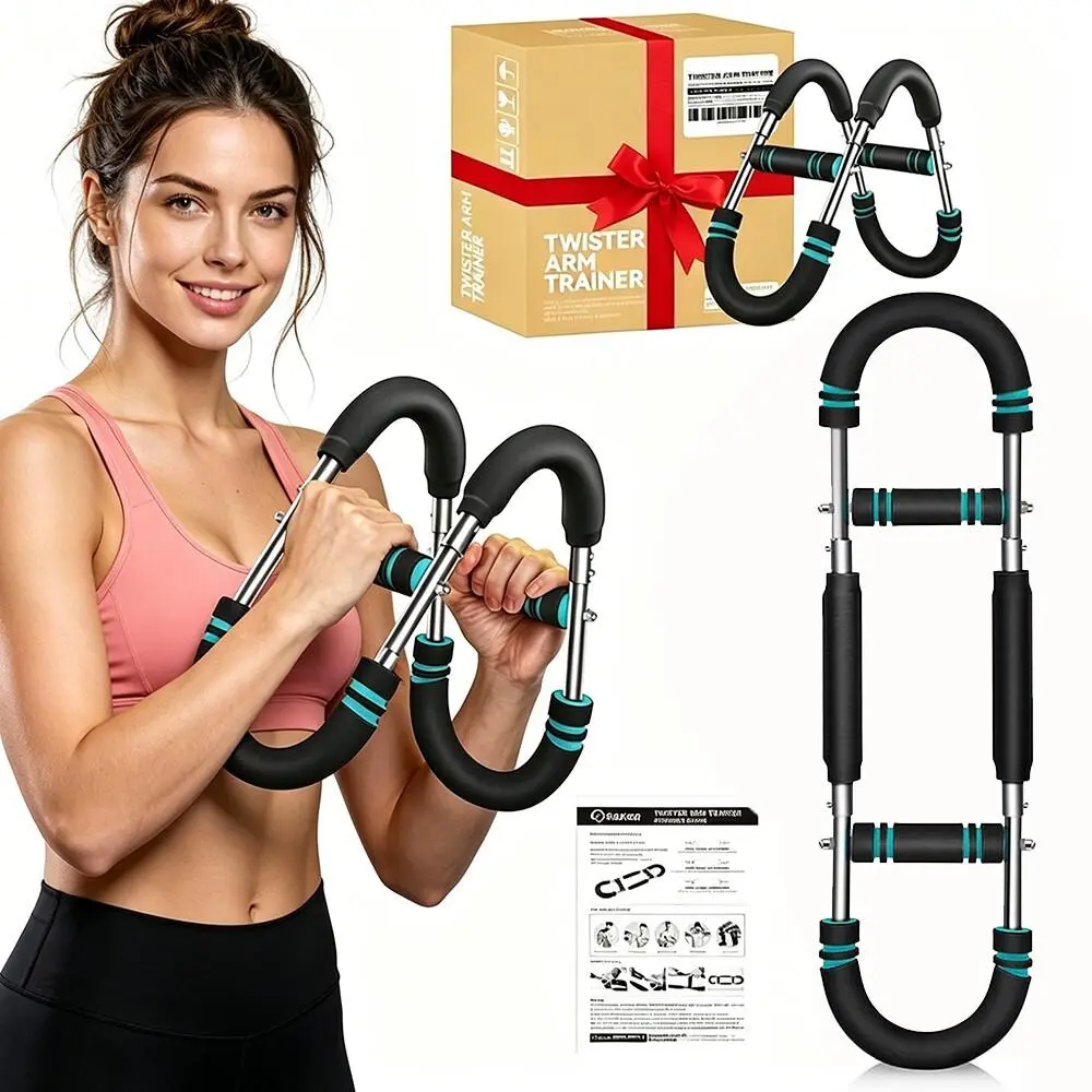 Unisex Men Women Arm Resistance Twister Bar, Light Take-Apart Workout Equipment, Full Upper Body Muscle Builder, 2026 Latest Pro 60-90/90-120lb Variable Power Twister Bar