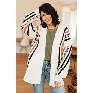 Holding On Aztec Print Cardigan