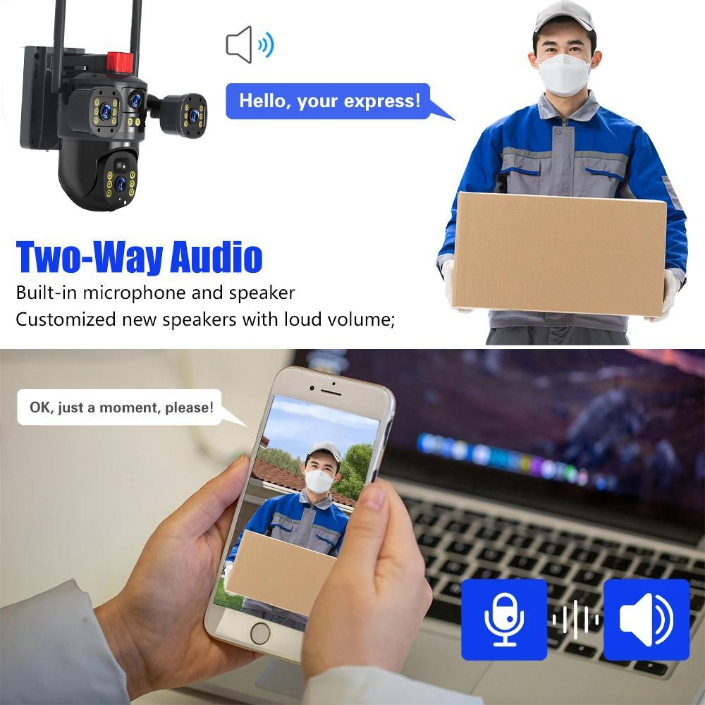 Triple-Lens Solar 360° Dome Camera, 360 Camoflauge Security Cameras Wireless Outdoor Solar Powered, Cameras for Home Security, 360 Pan & Tilt Surveillance Camera for Valentine’s Day Gift Triple-Lens Solar 360° Dome Camera, 360 Camoflauge Security Cameras Wireless Outdoor Solar Powered, Cameras for Home Security, 360 Pan & Tilt Surveillance Camera for Valentine’s Day Gift