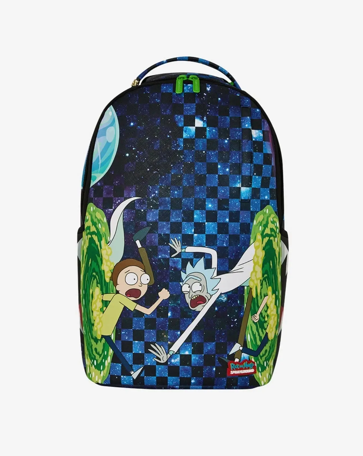 Sprayground Rick and Morty Portal Jumping Unisex Blue Shoulder Straps Bag SPR264