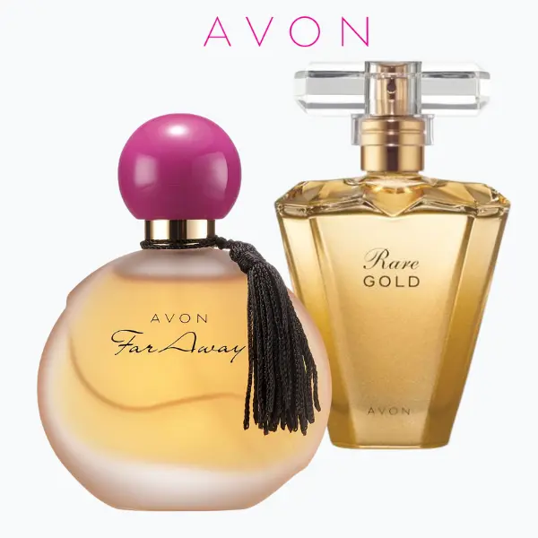 Avon Far Away original & Rare Gold perfume Set of 2