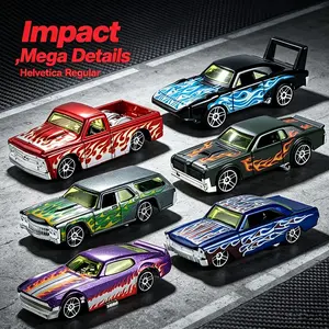 1:64 Scale Vintage Racing Car Model, American Muscle Car Detailed Diecast Collection, Perfect Gift for Kids' Birthdays and Holidays