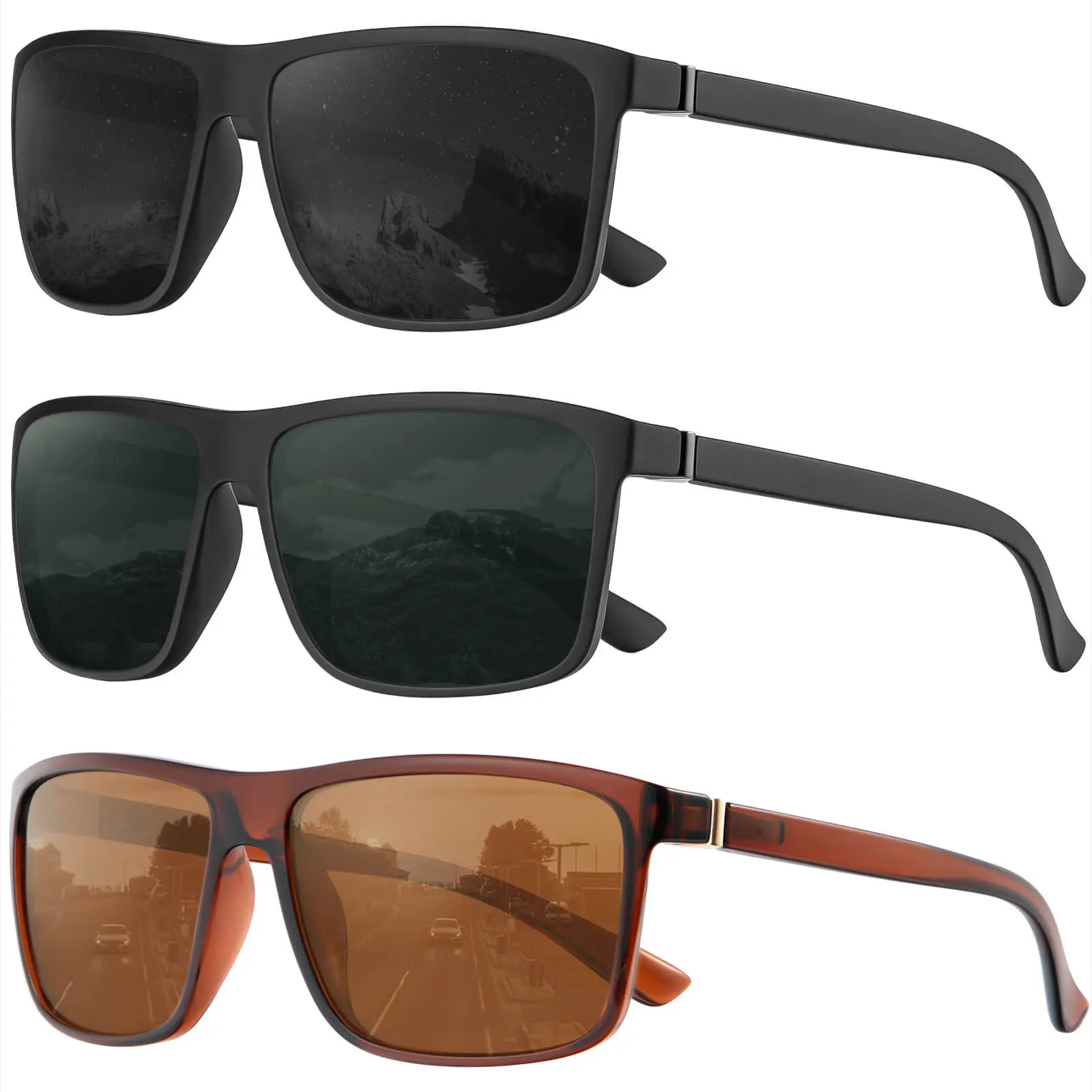 (3 Pack) Black/Brown/Black&g15