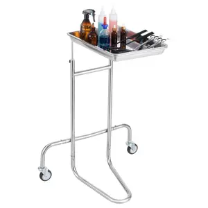VEVOR 5 Tiers Lab Carts, Lab Utility Cart with 5 Drawers 4 Silent Wheels, Mobile Medical Cart with PP Material, Lab Rolling Cart with 2 Trash Cans for Lab, Clinic, Hospital, Salon, BlueVEVOR Super Brand Day