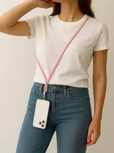 Crossbody Phone Lanyard Strap for iPhone & Android | Adjustable Hands-Free Phone Holder | Clear Bag Alternative for Events and Travel