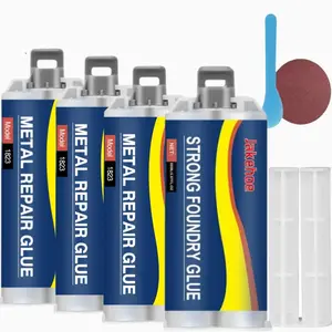 Strong Foundry Glue, High Strength Glue, High Temperature Resistant Casting Repair, Metal Repair Glue, Fills Cracks and Holes, Ideal for Workshop Repair and Home Use, Epoxy Ab Glue