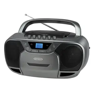 Jensen CD-590GR Portable Bluetooth Stereo MP3 Compact Disc Cassette Player/Recorder with AM/FM Radio