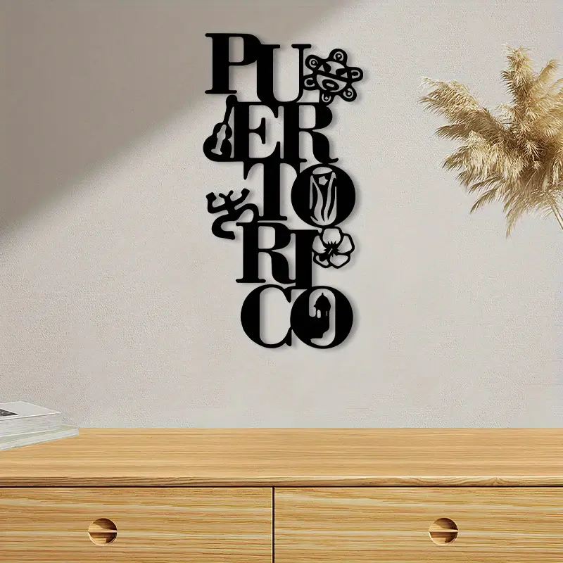 1 piece of Puerto Rican Taino symbol metal wall decoration - powder coated metal, suitable for living rooms, offices, Modern home decor Decoration Items - Home Decor Products - Puerto Rican birthday/Christmas/holiday gifts