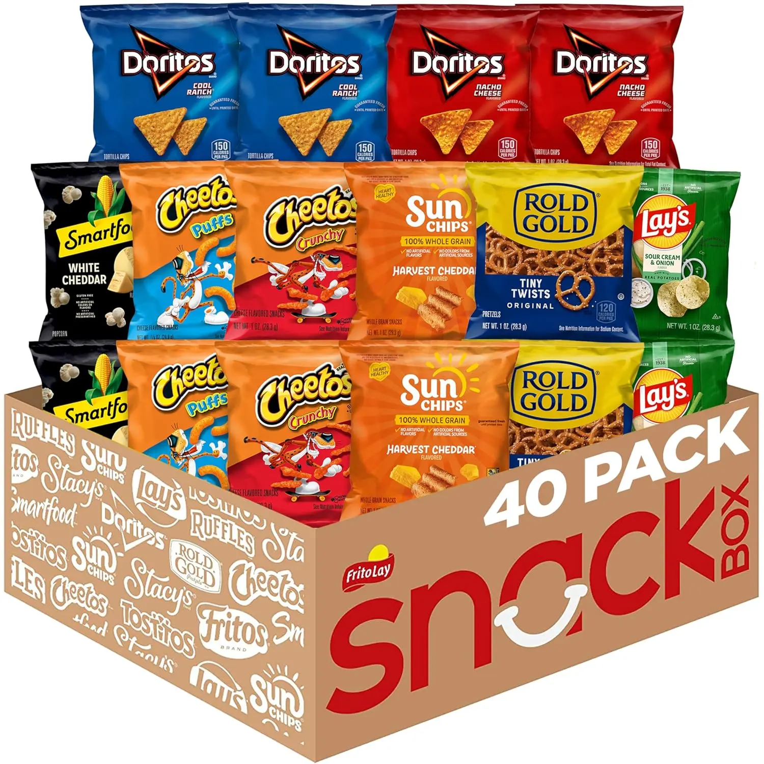 Frito-Lay Fun Times Mix Variety Snack Pack, 40-Count