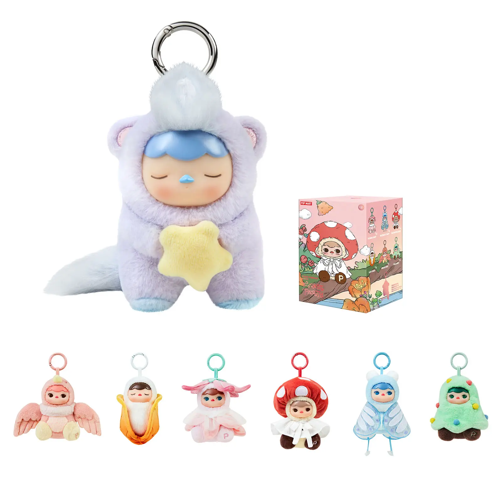 POP MART PUCKY Forest Party Series-Vinyl  Plush Pendant, Blind Box