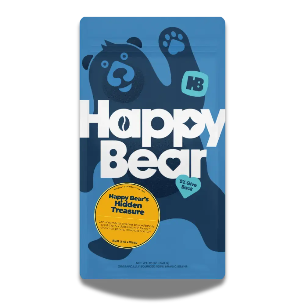 Happy Bear Hidden Treasure - Dark Coffee Beverage