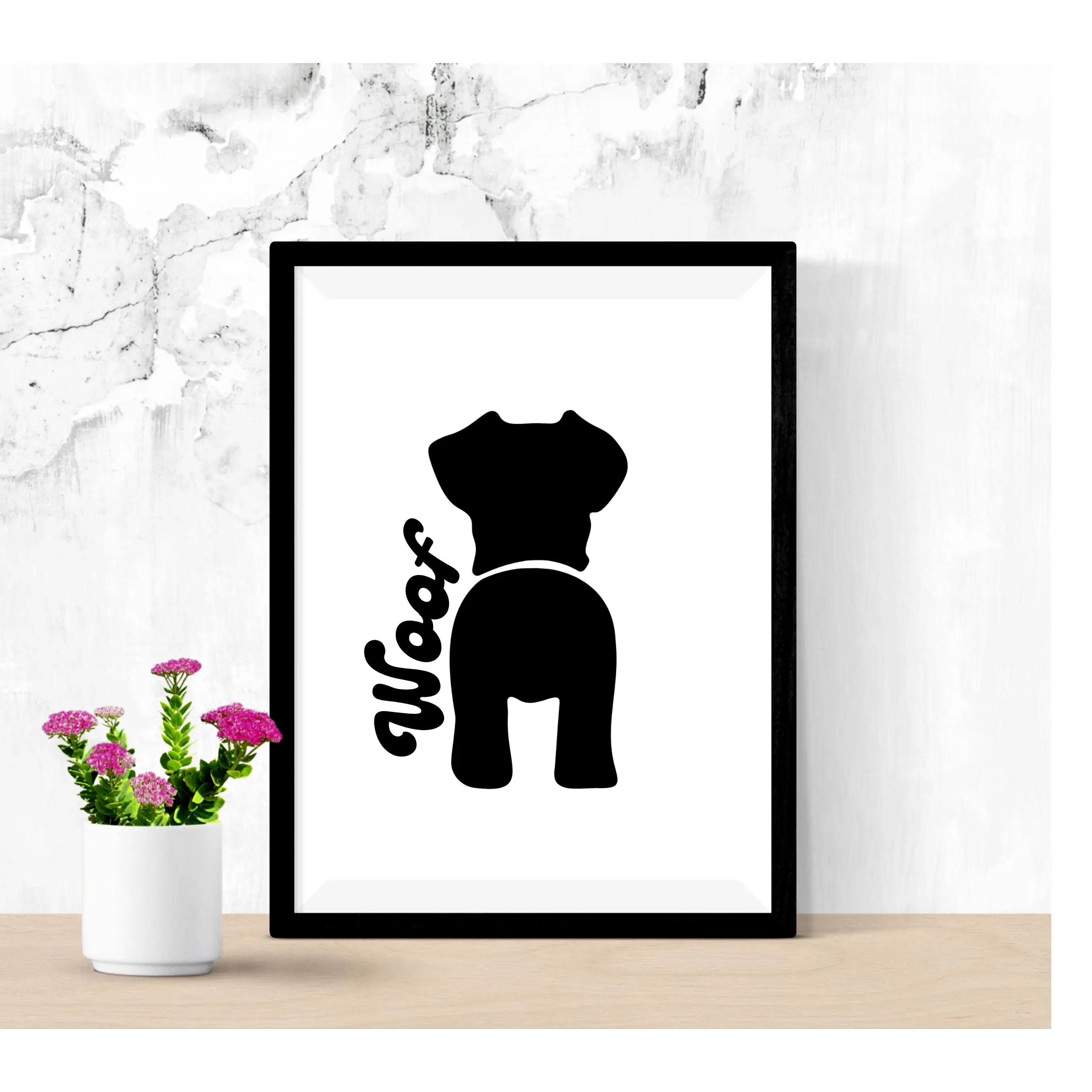 Schnauzer Dog Decorative Sticker | Waterproof Vinyl Decal | Perfect for Dog Lovers and Smooth Surfaces, Woof Dog Sticker Decorative Vinyl Decal for Smooth Surfaces Cars Windows Laptops Tumblers Doors Perfect for Pet Owners and Dog Lovers Cute Vinyl Decal
