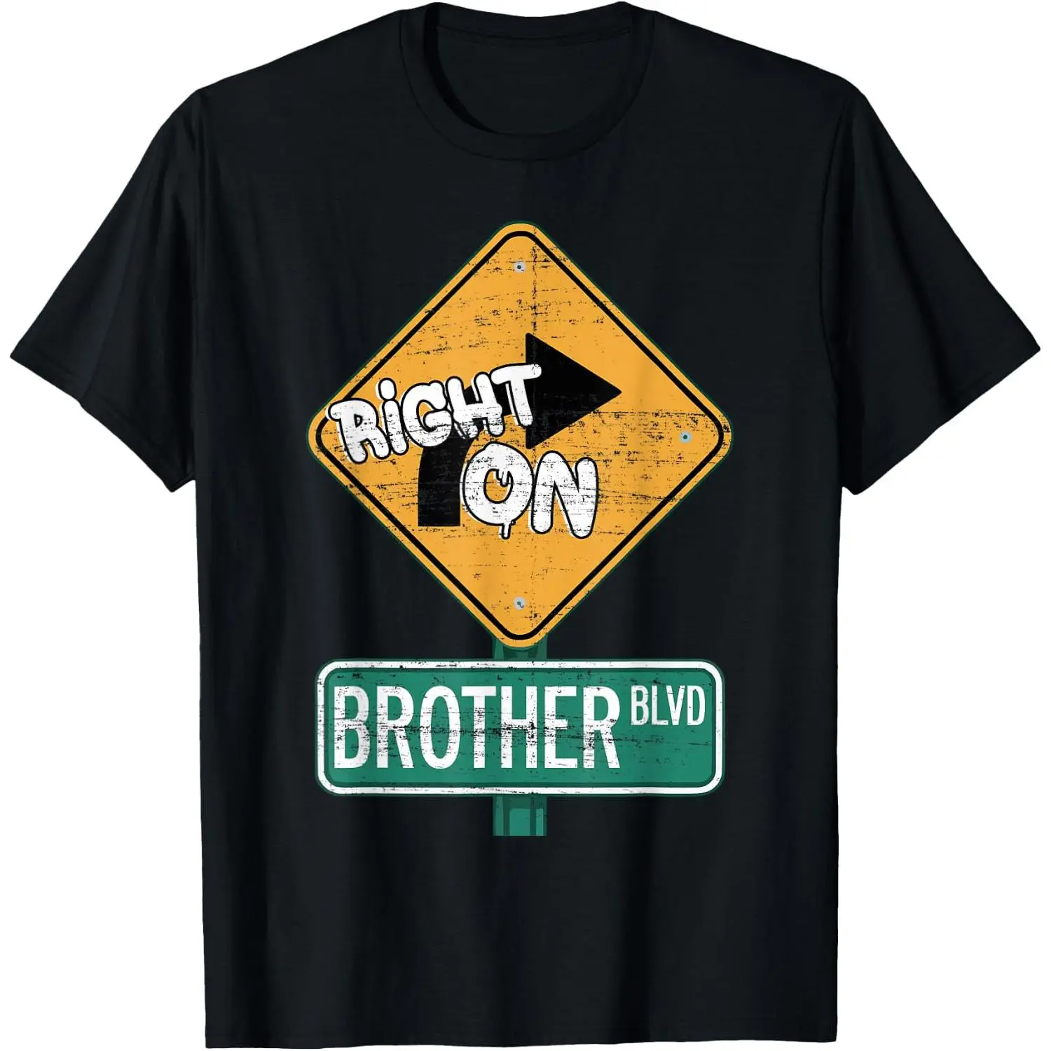100%cotton Right On Brother Bro Driving Enthusiast Funny Automobile Car T-Shirt