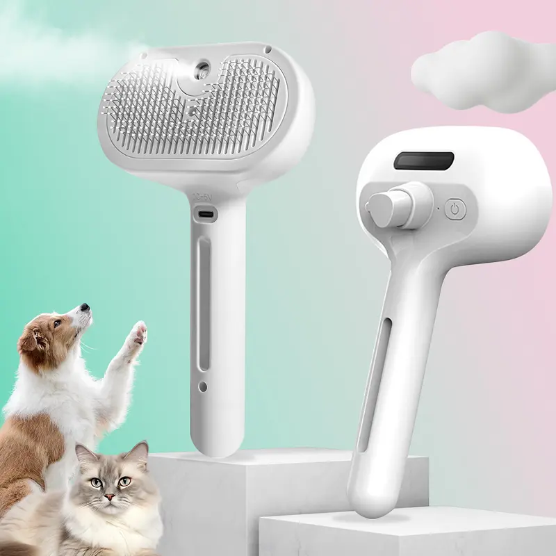 CatPick Pet spray hair removal comb, one button hair removal comb, spray odor removal, cat brush, dog beauty brush