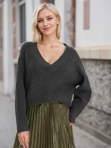 Red Marine Dreamy Essence: Ultra-Cozy Women's Sweater for Timeless Style and All-Day Sophistication