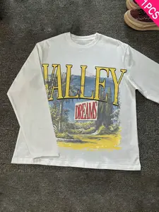 Unisex Forest Print Long Sleeve T-Shirt, Casual Fashion Comfortable Simple Design, Graphic Pattern, All Seasons Wear