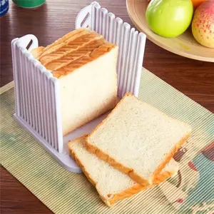 Adjustable Toast Slicer – Foldable Homemade Bread Cutting Guide for Perfect Slices