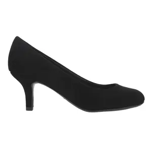 Easy Street Womens Passion Round Toe Pumps Dress Casual Mid Heel 2-3" - Black