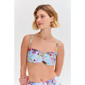 LILY FLOWER UNDERWIRE BIKINI TOP