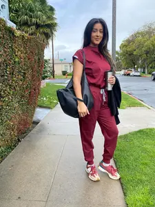 Maroon Nurse Scrub Set