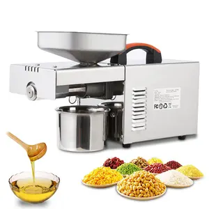 GARVEE 900W Electric Oil Press Machine - Versatile Automatic Cold & Hot Oil Extractor for Peanuts, Sesame Seeds, Walnuts, Almonds, Pumpkins, and Rapeseed with Durable 340 Stainless Steel Design.