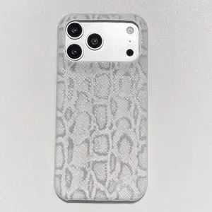 Imitation leather python pattern high-end phone case suitable for 17promax/16/15/14/13 phone cases 17pro