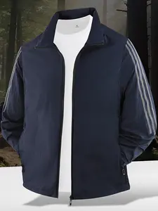 Men’s summer fashion casual stand-collar sun-protection jacket—lightweight, waterproof, breathable; available in multiple colors; suitable for outdoor leisure activities, commuting, and sports.